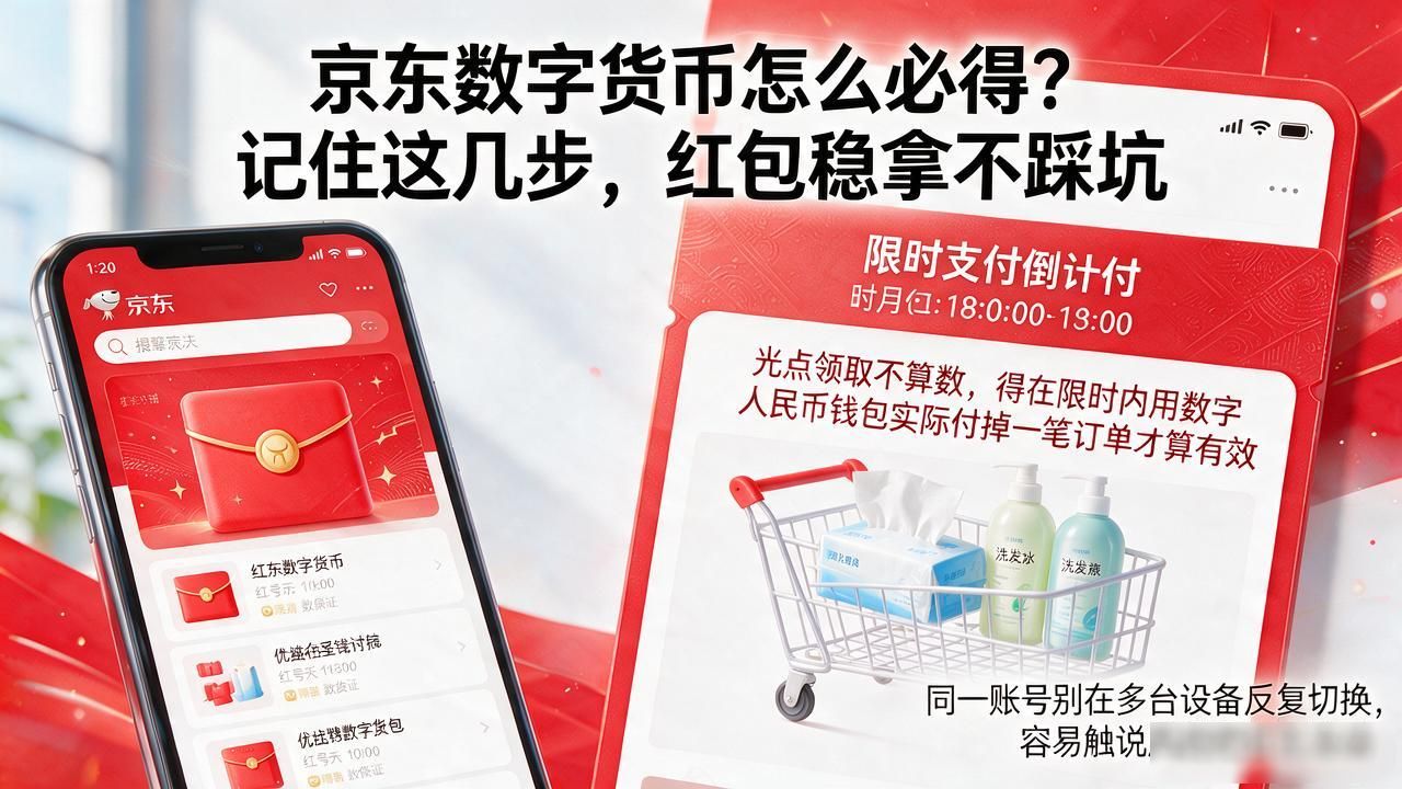 京东数字人民币活动资格条件_京东数字货币如何必得_京东数字人民币红包领取技巧
